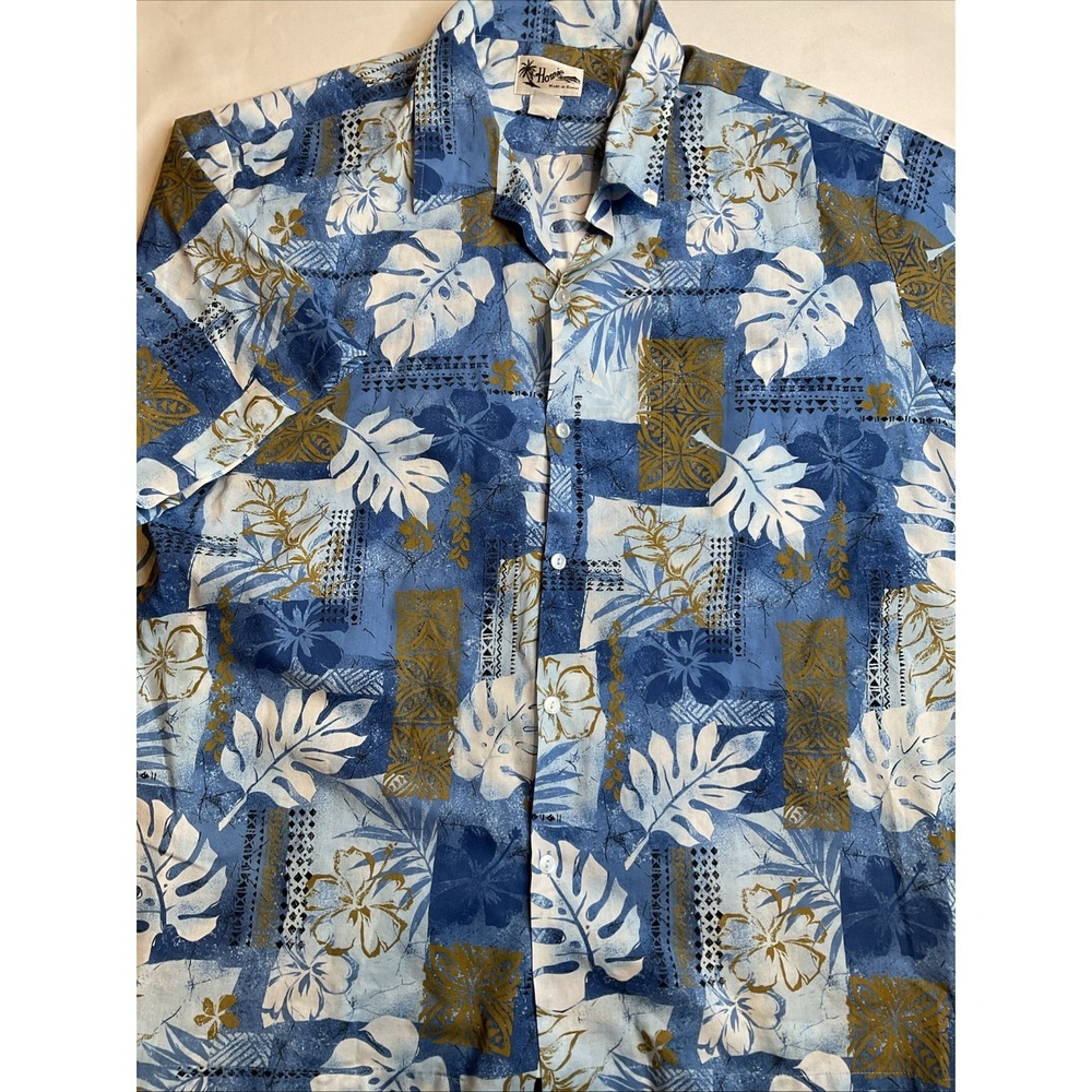 Howie Hawaiin Shirt Men's  Size 3‎ XL Hibiscus Resort Tropical Surfer